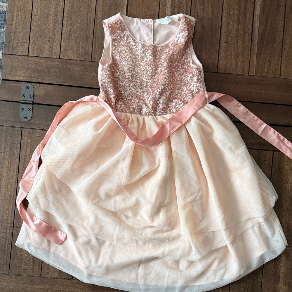 H&M Pink and Cream Kids Formal Dress